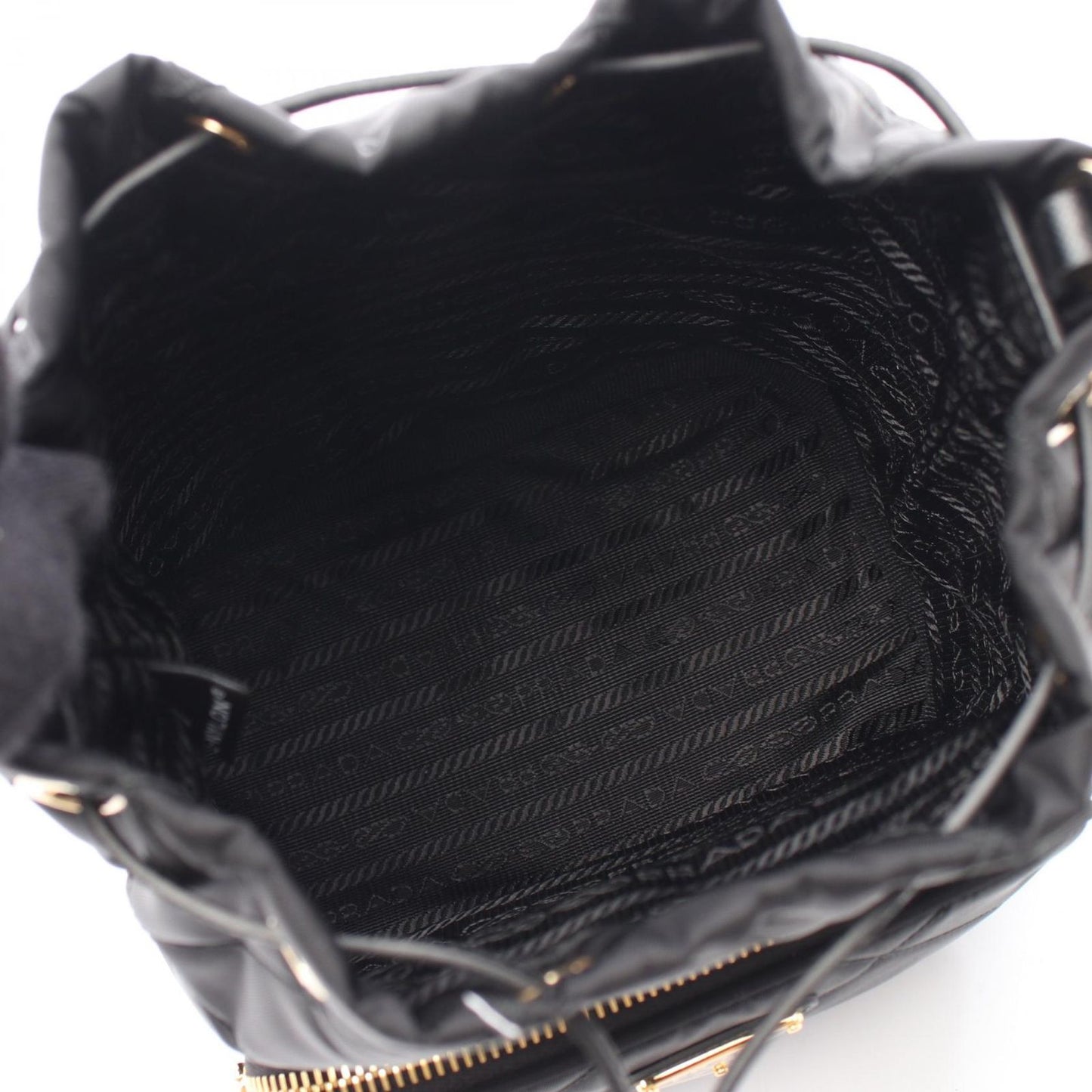 PRADA VELA Handbag - Black Nylon & Saffiano Leather - New