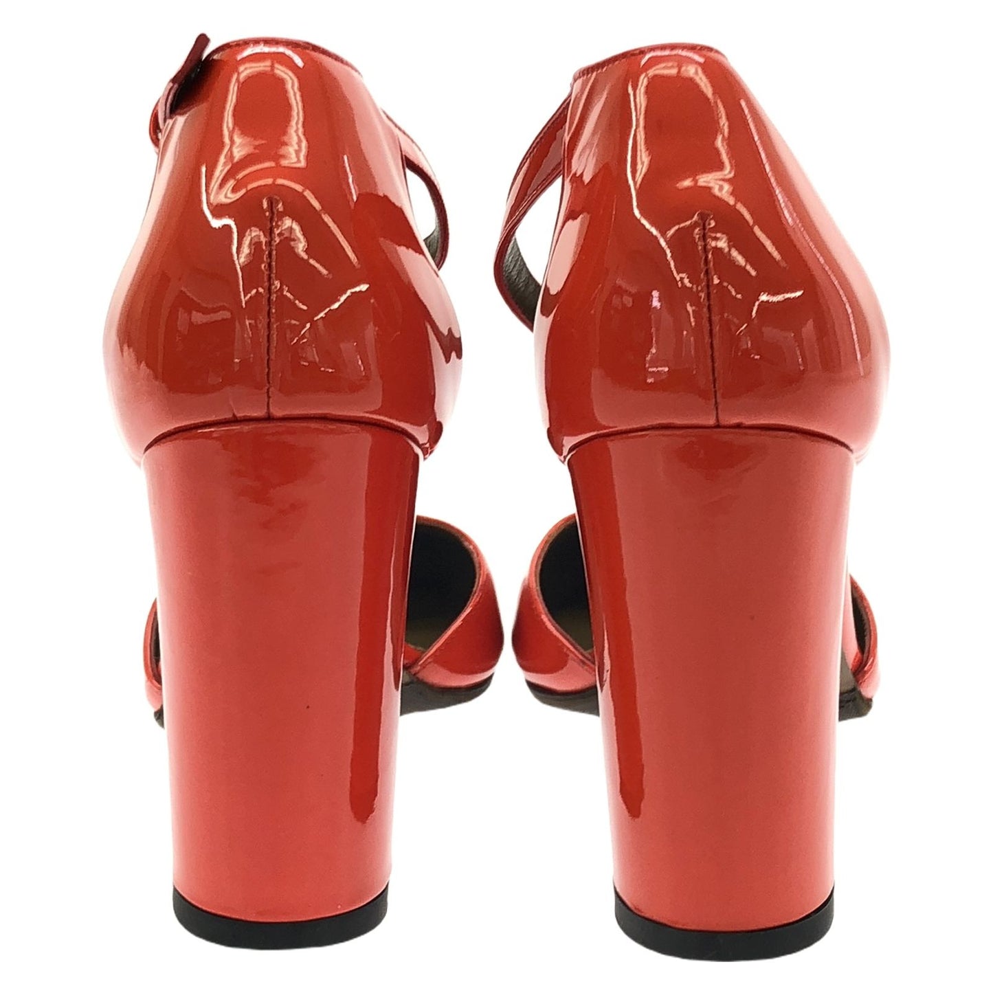 MARNI Orange Patent Leather Pumps - Timeless Elegance