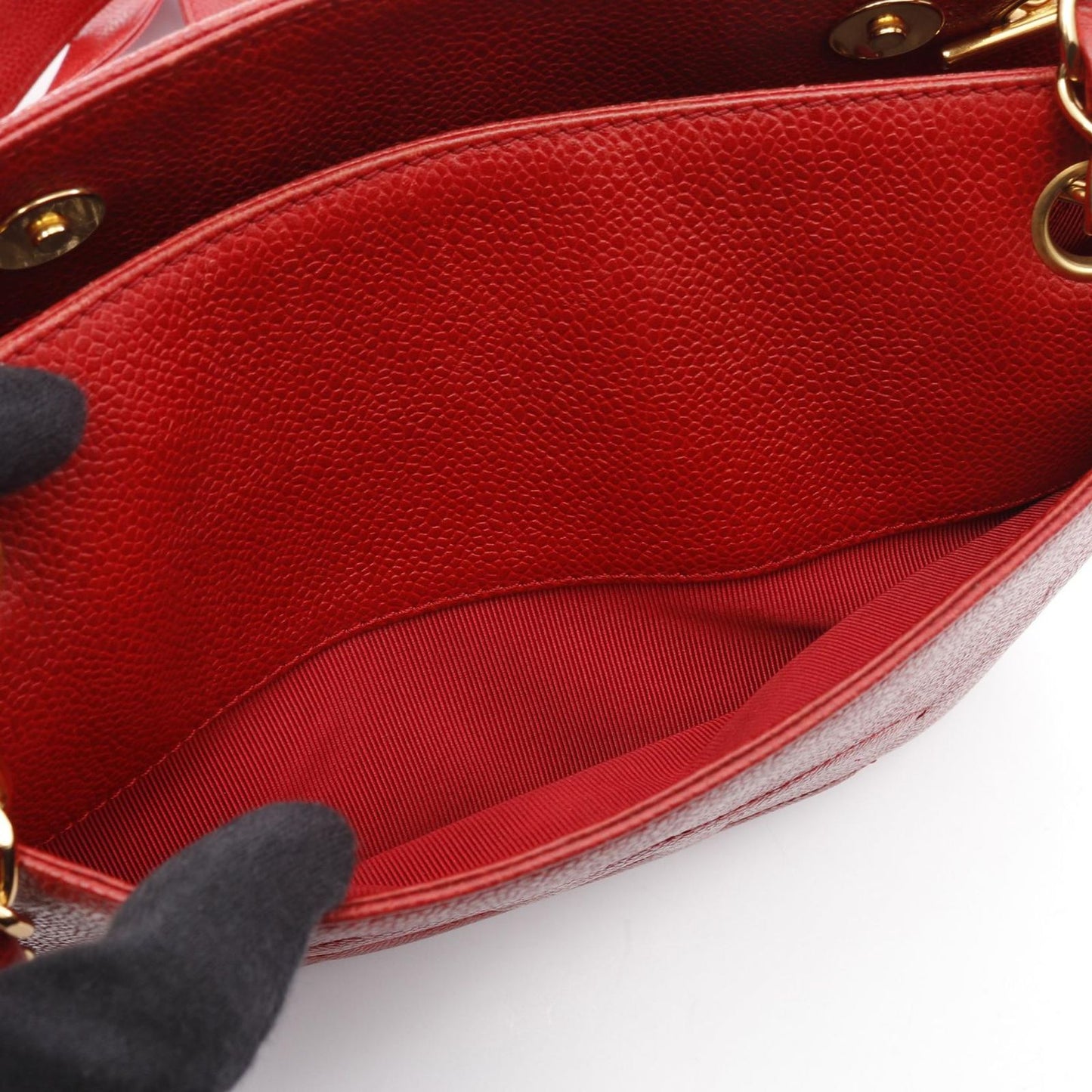 CHANEL Coco Mark Tote Bag in Red Calfskin - Timeless Elegance