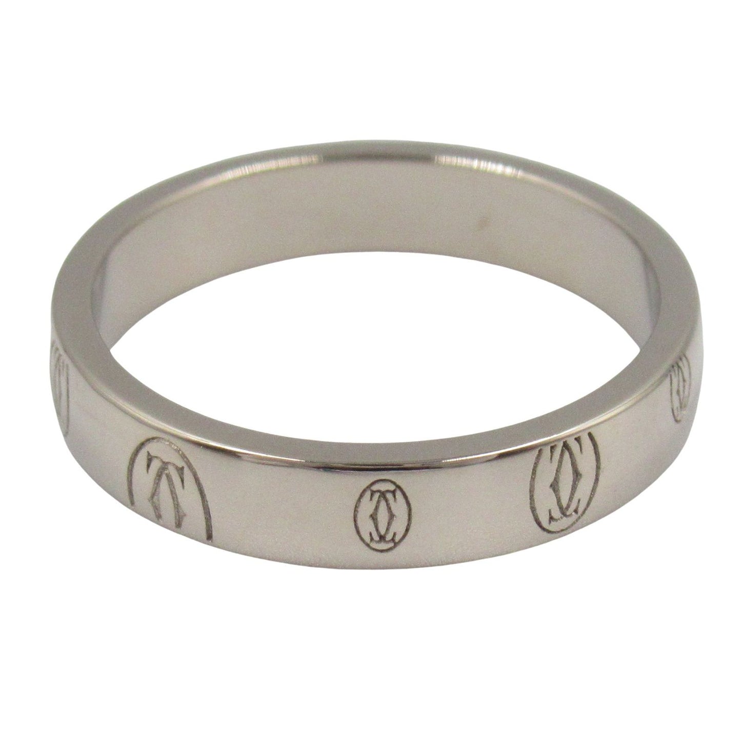 Cartier Happy Birthday Ring in K18 White Gold - Unisex Elegance