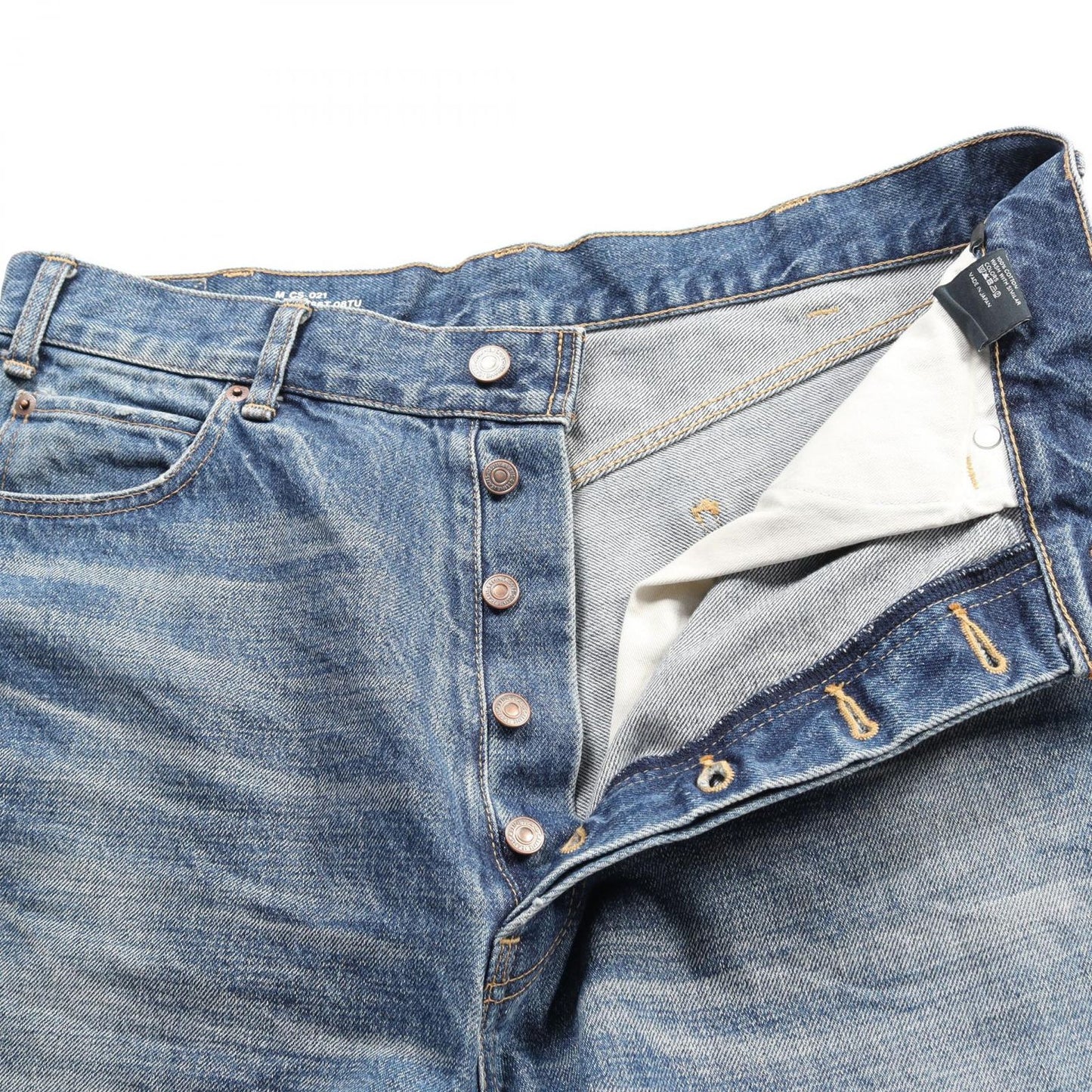 CELINE Blue Cotton Denim Pants - Timeless Elegance