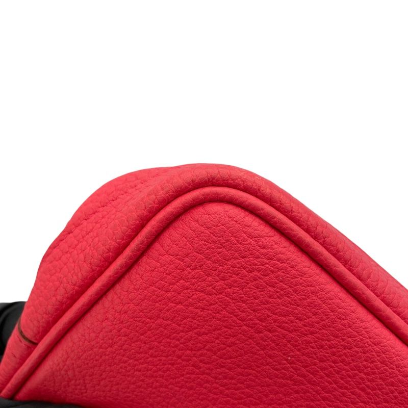 HERMES Garden Party PM Bougainvillea Handbag with Silver Hardware