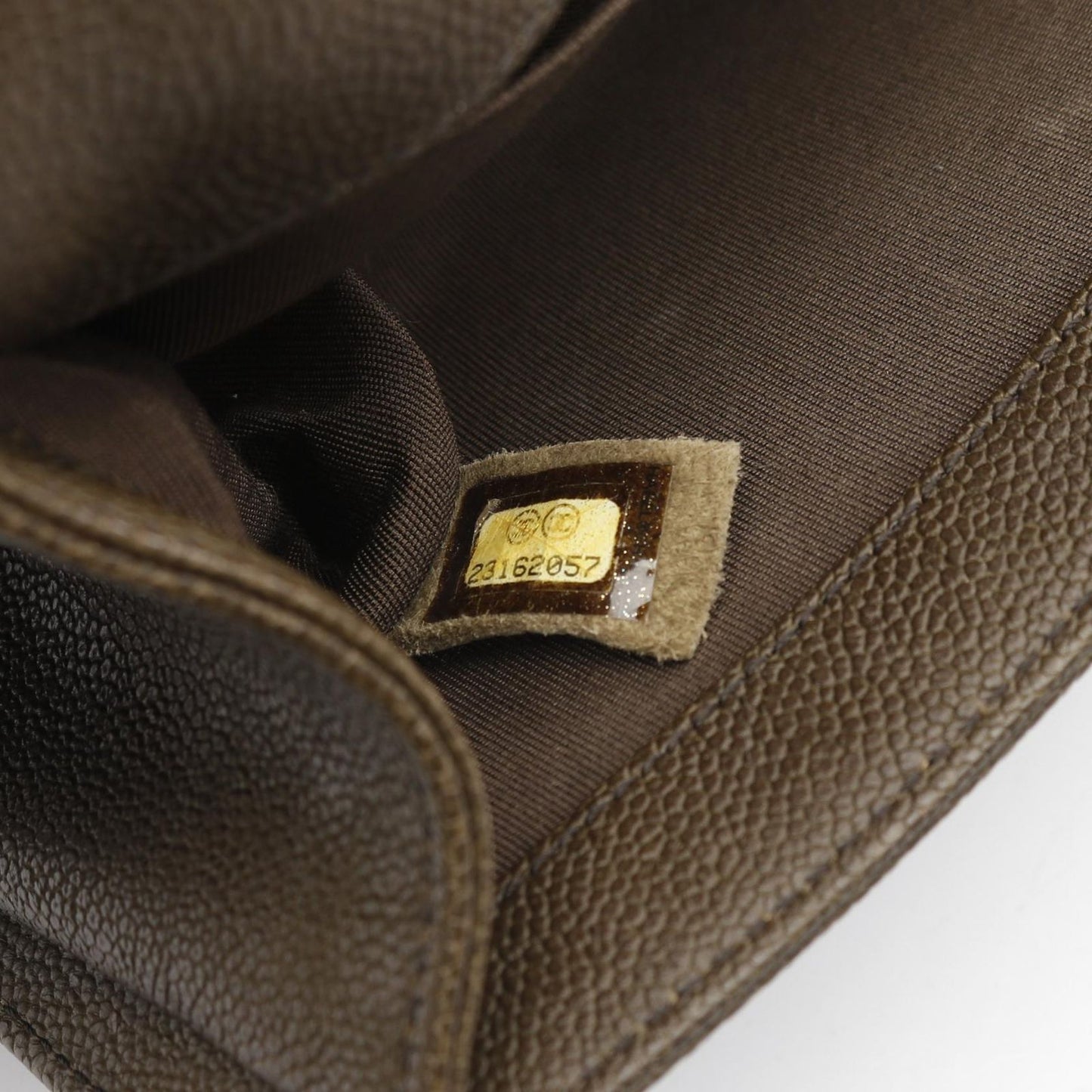 CHANEL Boy Bag A67086 in Khaki Brown Caviar Leather