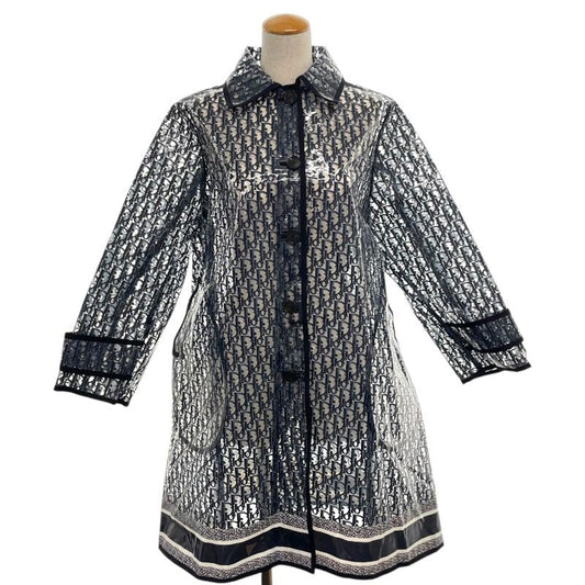 Christian Dior Oblique Vinyl Raincoat - Clear Navy - Women's Outerwear