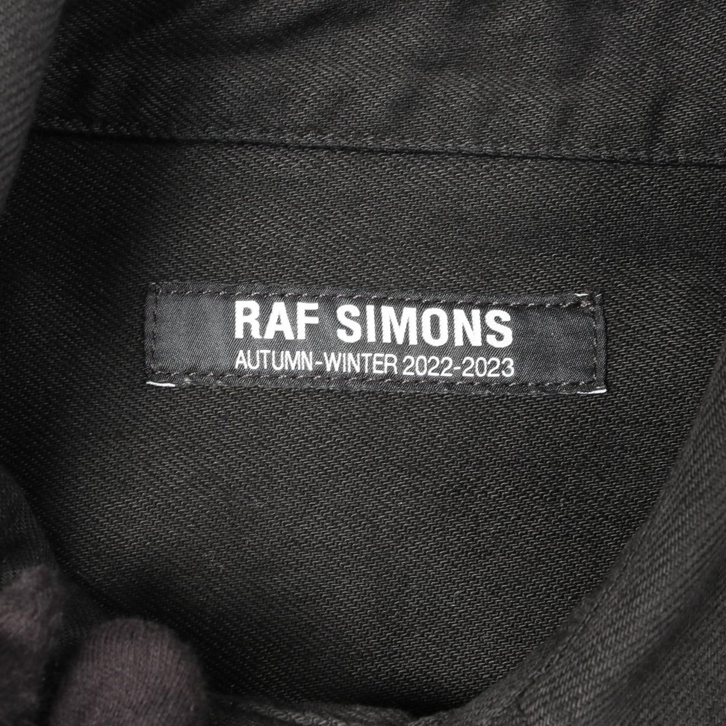 RAF SIMONS Black Cotton Shirt - Exclusive Design, Size S
