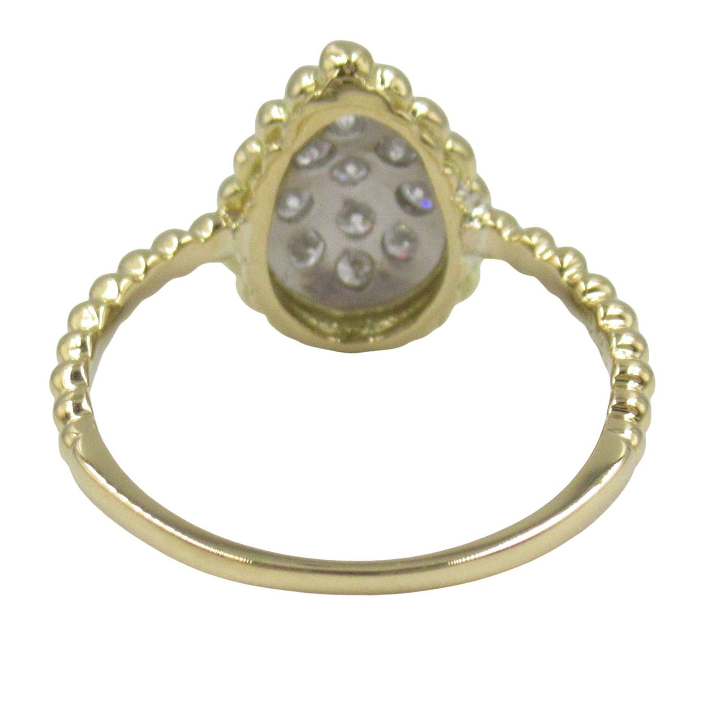 Exquisite K18 Yellow Gold Diamond Ring - 0.27ct Elegance