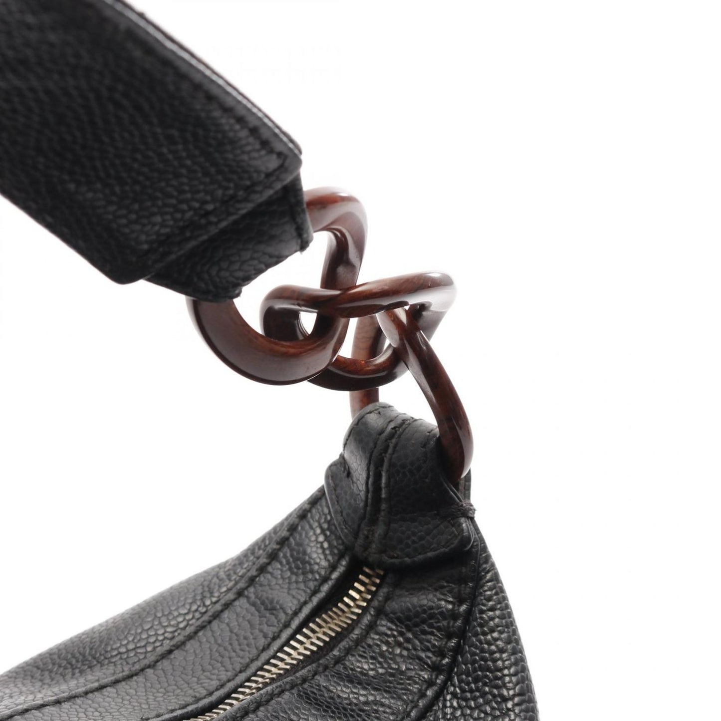 CHANEL Coco Mark Black Calfskin Shoulder Bag - Timeless Elegance