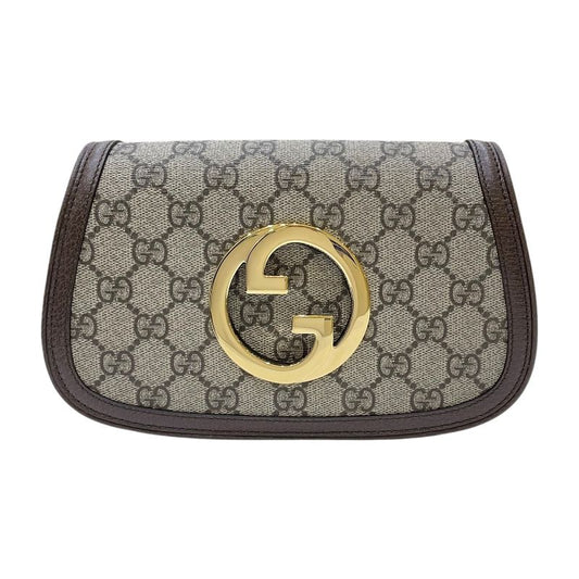 GUCCI Blondie Belt Bag 703807 in Brown GG Supreme Canvas & Leather