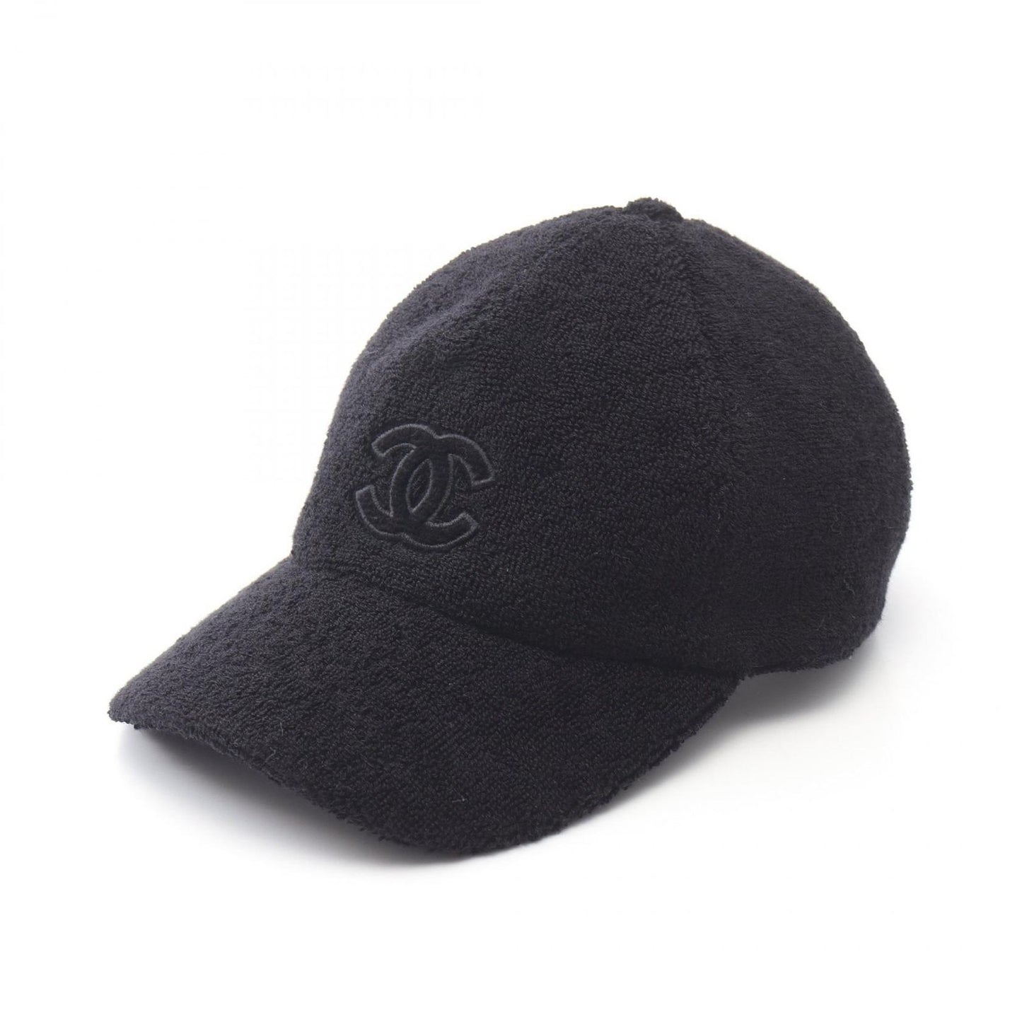 CHANEL Coco Mark Black Pile Cap - Timeless Elegance