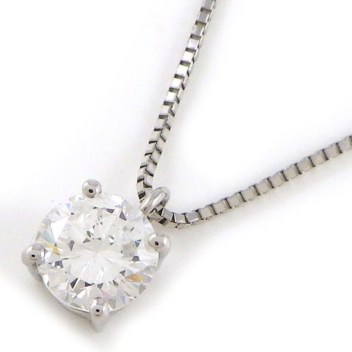 Exquisite 0.606ct D Color Diamond Necklace in Platinum