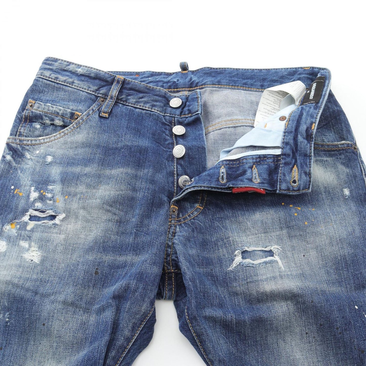 DSQUARED2 Indigo Blue Denim Pants - Timeless Elegance
