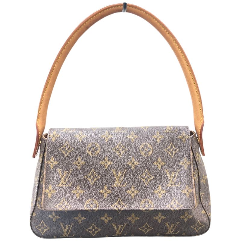 Louis Vuitton Mini Looping M51147 Monogram Canvas Handbag - Brown