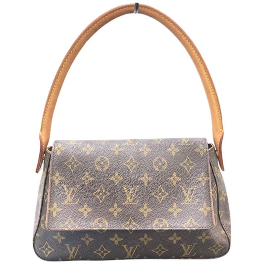 Louis Vuitton Mini Looping M51147 Monogram Canvas Handbag - Brown