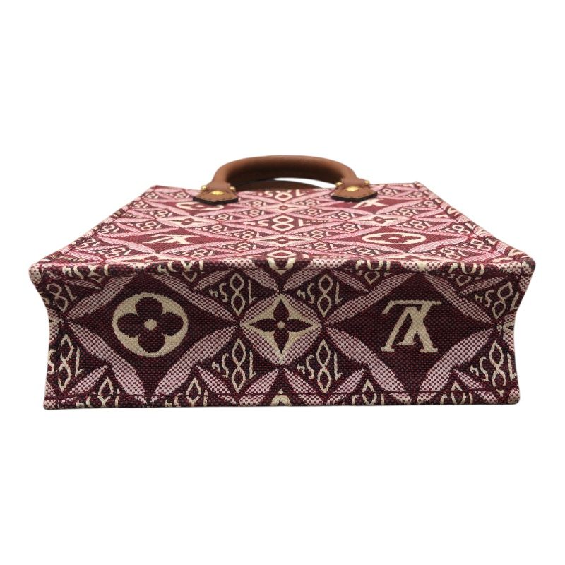 Louis Vuitton Petite Sac Plat M69846 Bordeaux Jacquard Shoulder Bag