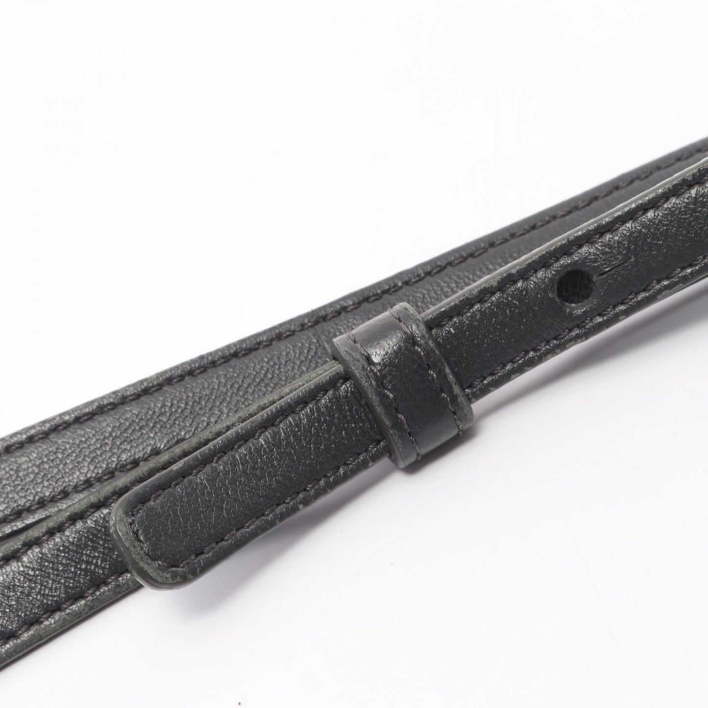 CELINE Trio Small Shoulder Bag in Dark Grey Leather