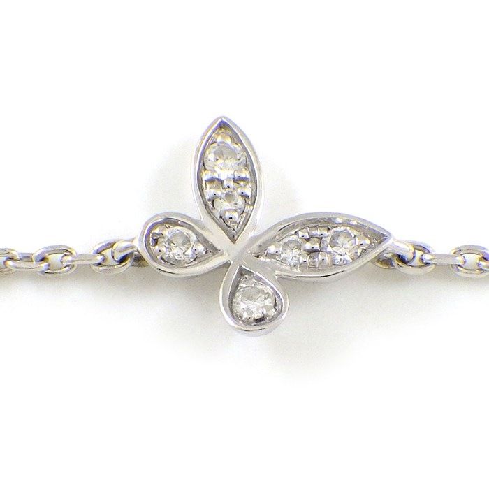 Graff Pave Butterfly Petite Bracelet in 18K White Gold with Diamonds