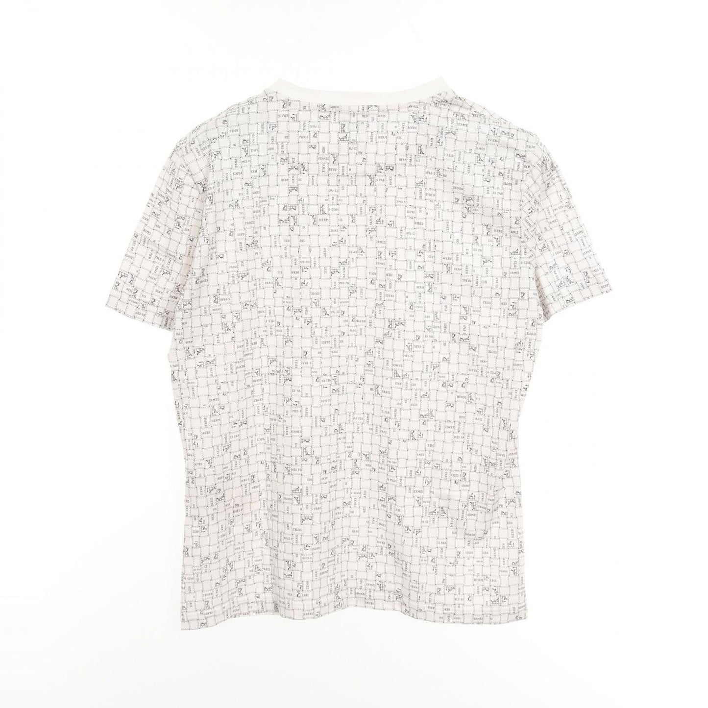HERMES Bolduc au Carre Cotton T-Shirt - Timeless Elegance