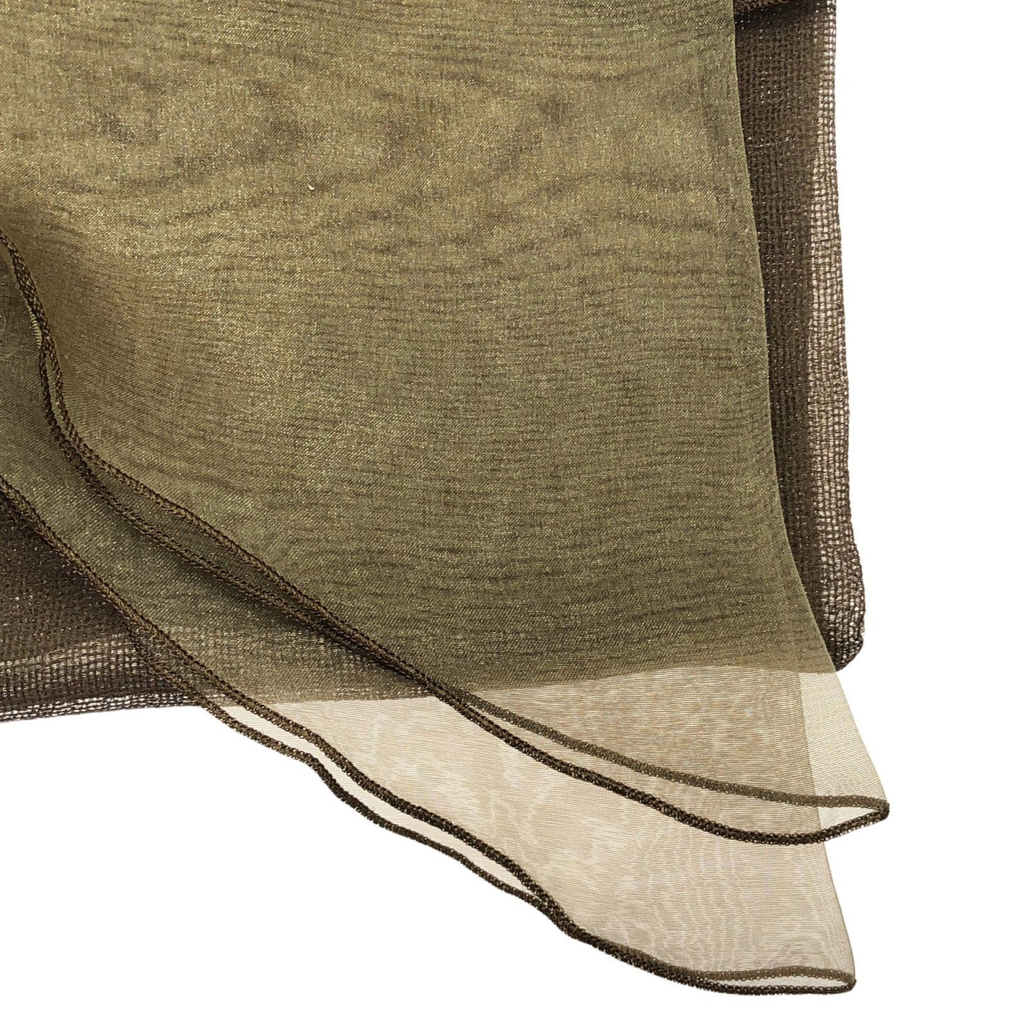 Emporio Armani Brown Silk Scarf - Timeless Elegance