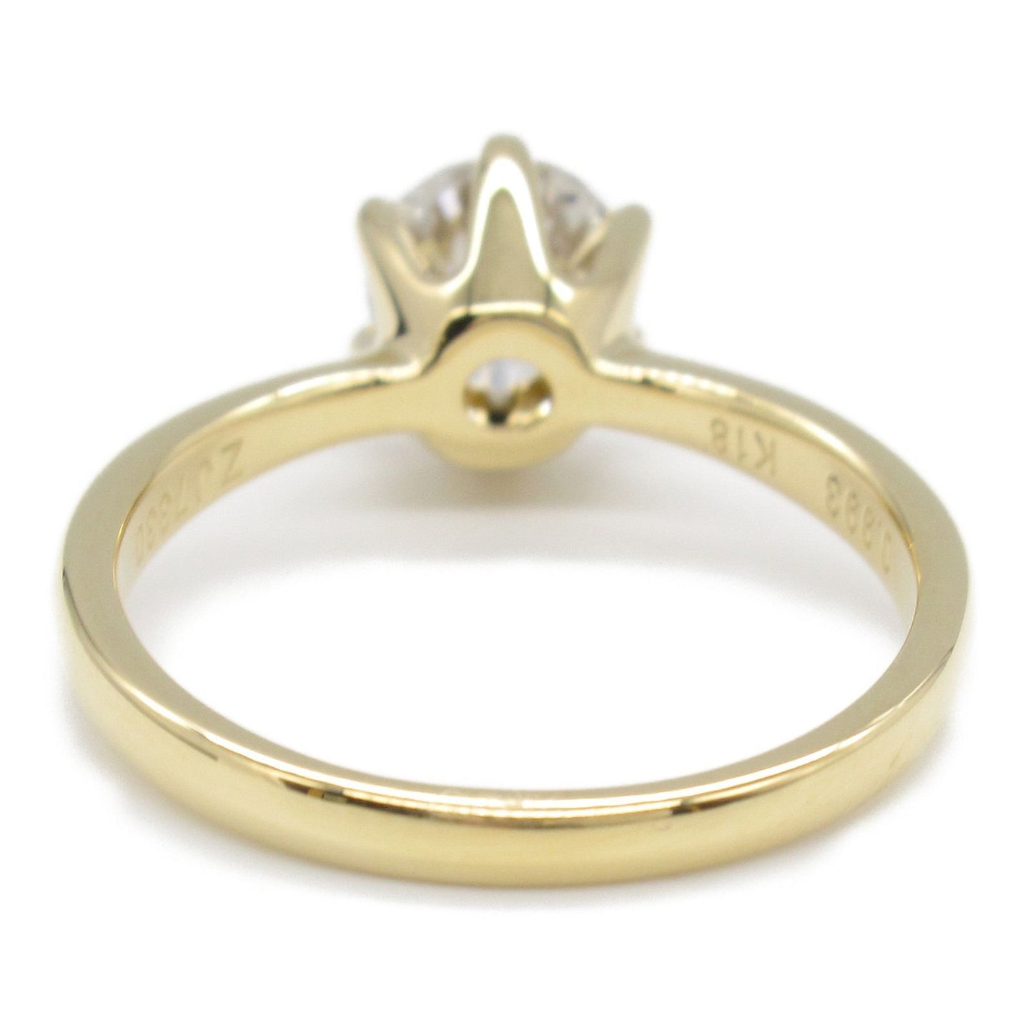 Exquisite K18 Yellow Gold Diamond Ring - 0.993ct Luxury Jewelry