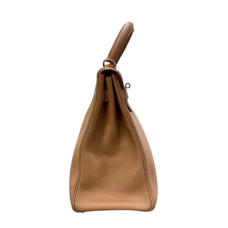 HERMES Kelly 32 Togo Leather in Tabac Camel with Silver Hardware