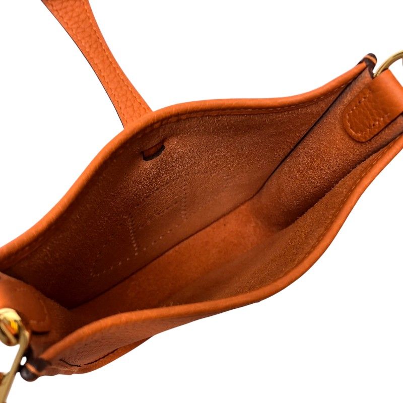 HERMES Evelyne TPM Orange Field with Gold Hardware - Exquisite Luxury