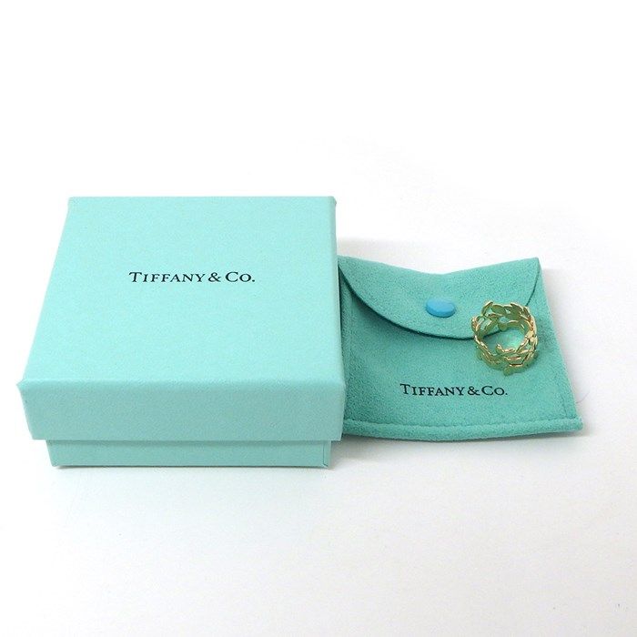 Tiffany & Co. Olive Leaf Band Ring in 18K Yellow Gold - Size 9.5