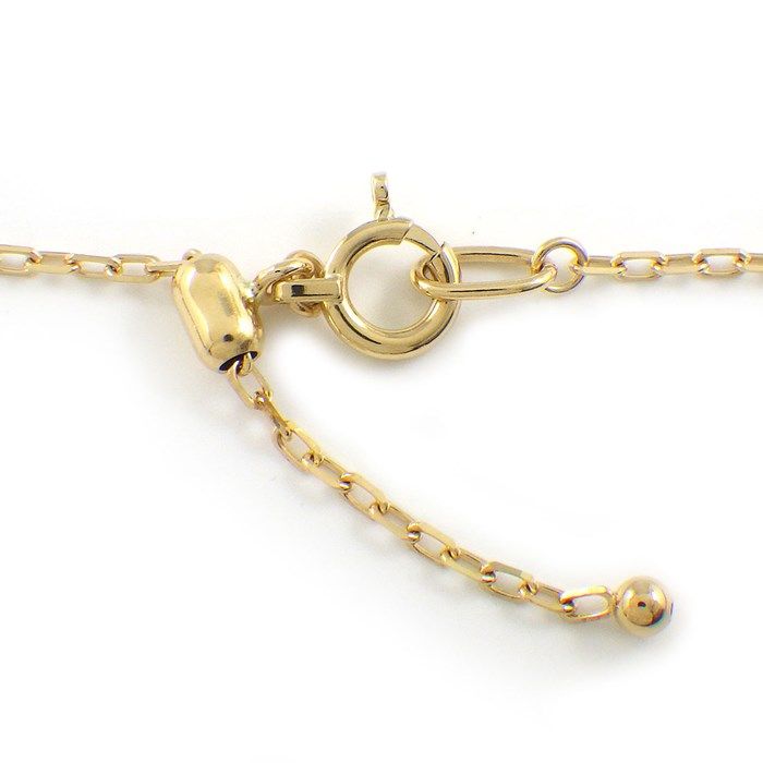 Elegant 5-Motif Diamond Necklace in K18 Yellow Gold