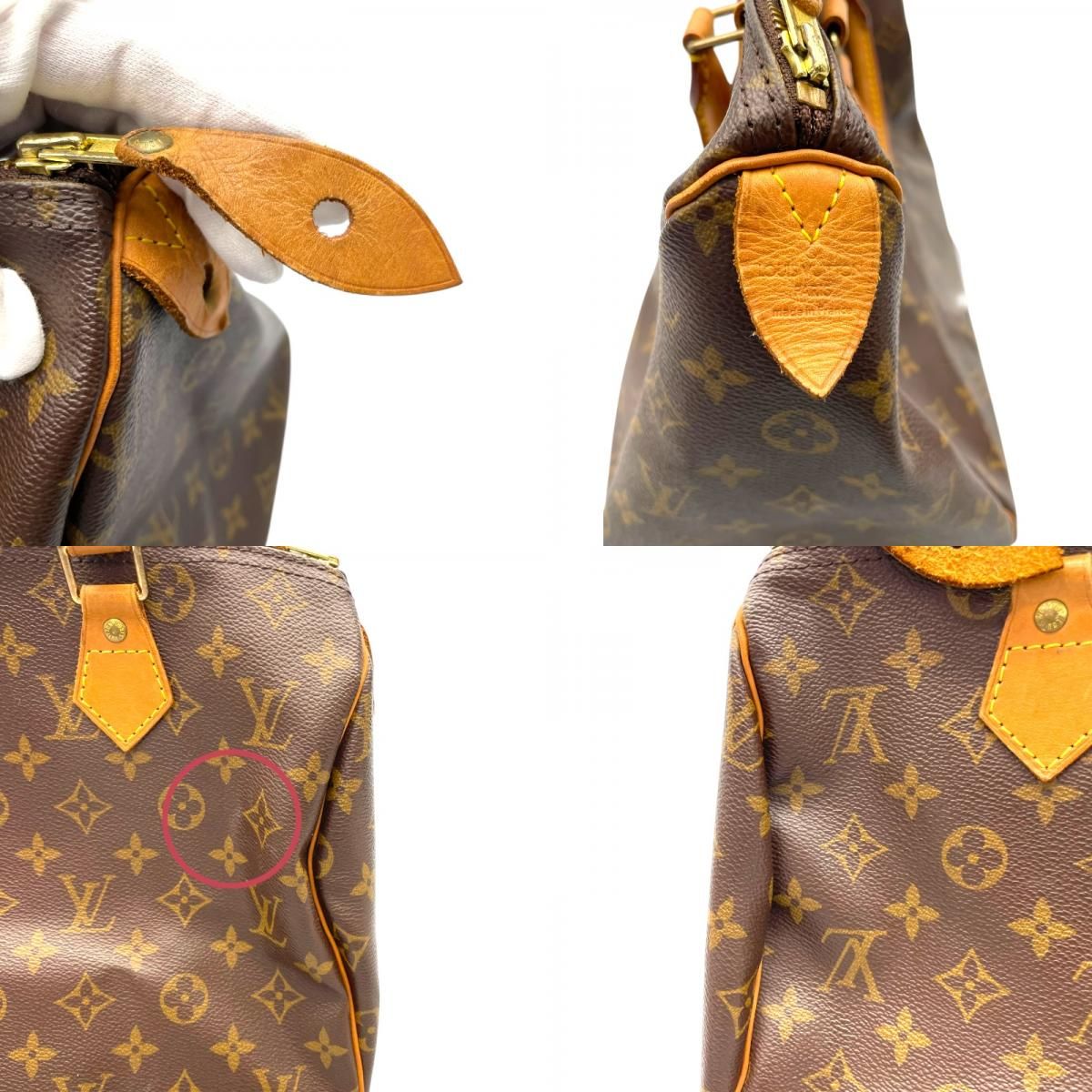Louis Vuitton Speedy 30 Monogram Canvas Handbag - Brown