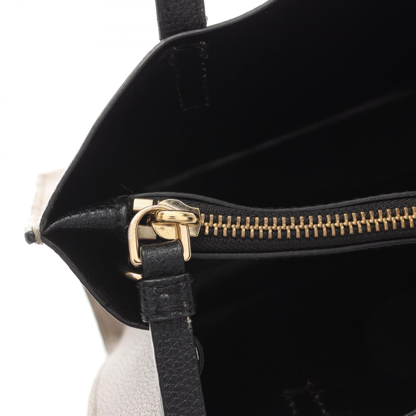 MARC JACOBS Grind Mini Tote Handbag in Grey Beige Leather