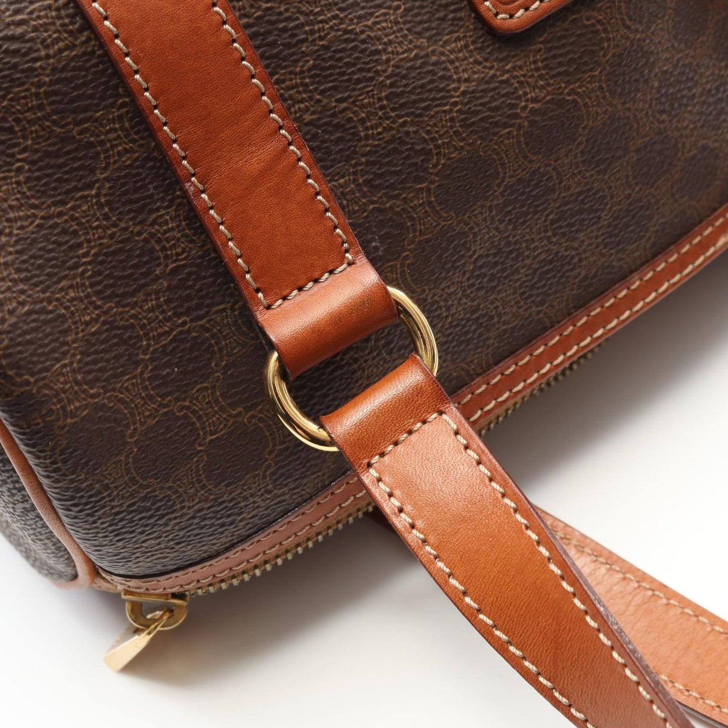 CELINE Macadam Brown Tote Bag - Timeless Elegance