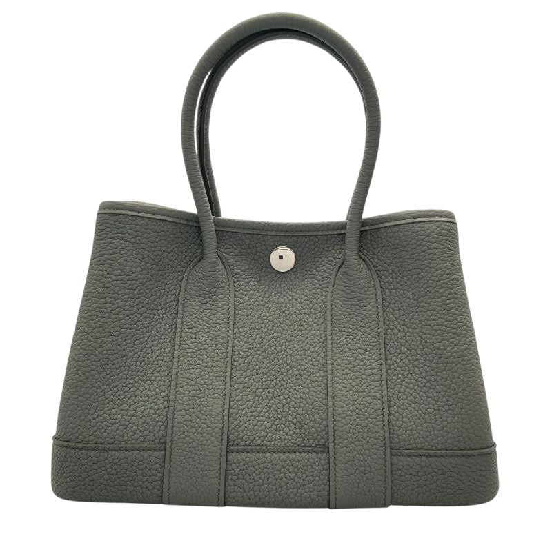HERMES Neo Garden 23 Handbag in Veil Amande with Silver Hardware