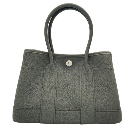 HERMES Neo Garden 23 Handbag in Veil Amande with Silver Hardware