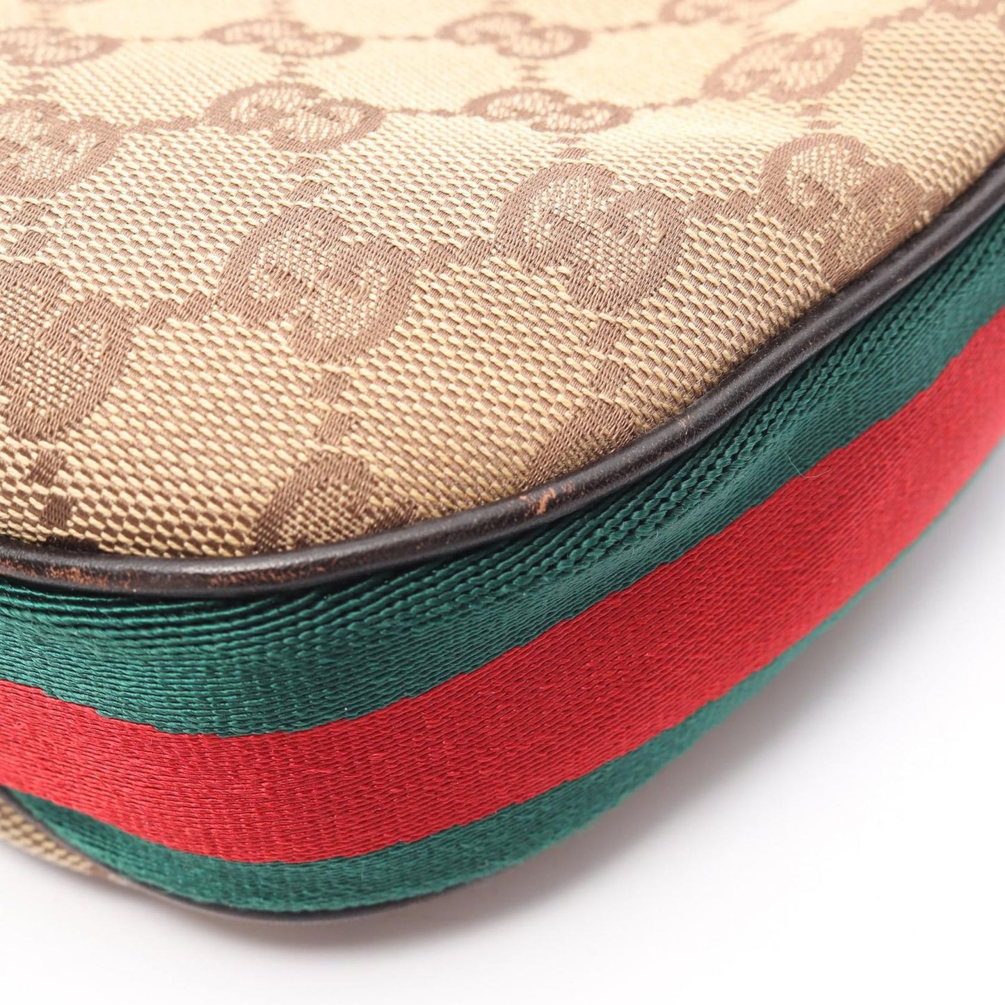 GUCCI GG Canvas Sherry Line Shoulder Bag - Beige Luxury