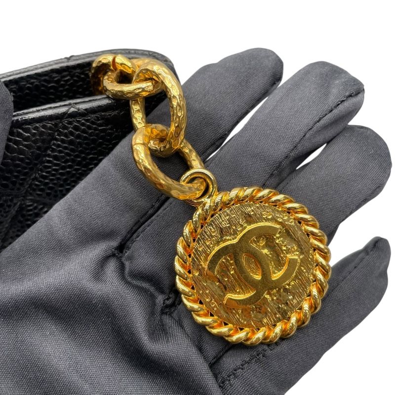 CHANEL Reissue Tote A01804 Black Caviar Skin with Gold Hardware