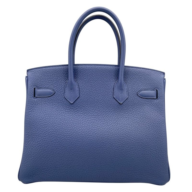 HERMES Birkin 30 C刻 Blue Brighton with Silver Hardware - Exquisite Craftsmanship