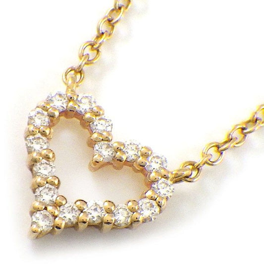 Tiffany & Co. Sentimental Heart Extra Mini Diamond Necklace in K18PG