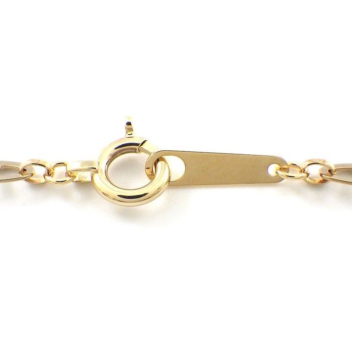K10 Yellow Gold Oval Link Chain Bracelet - Timeless Elegance