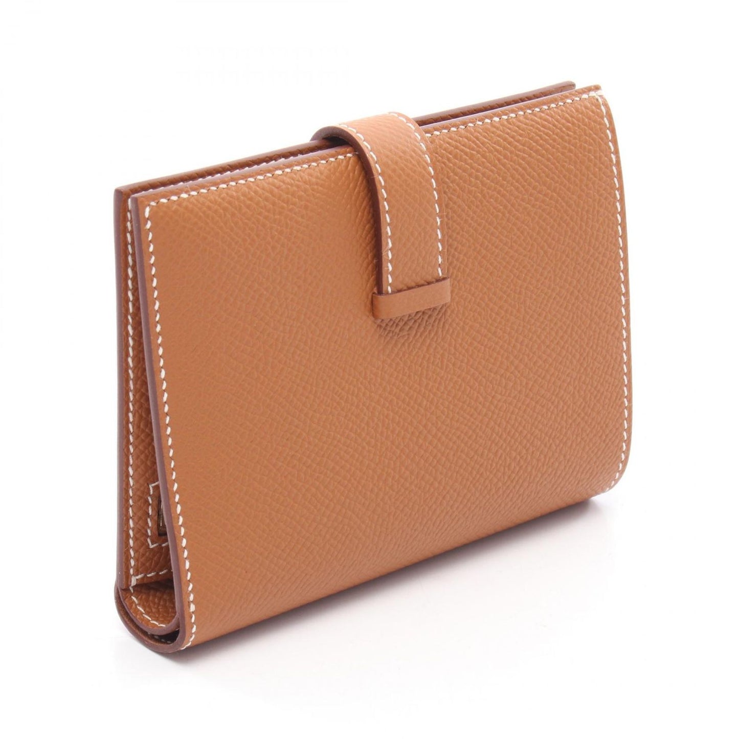 HERMES Béarn Compact Wallet in Gold - Exquisite Craftsmanship