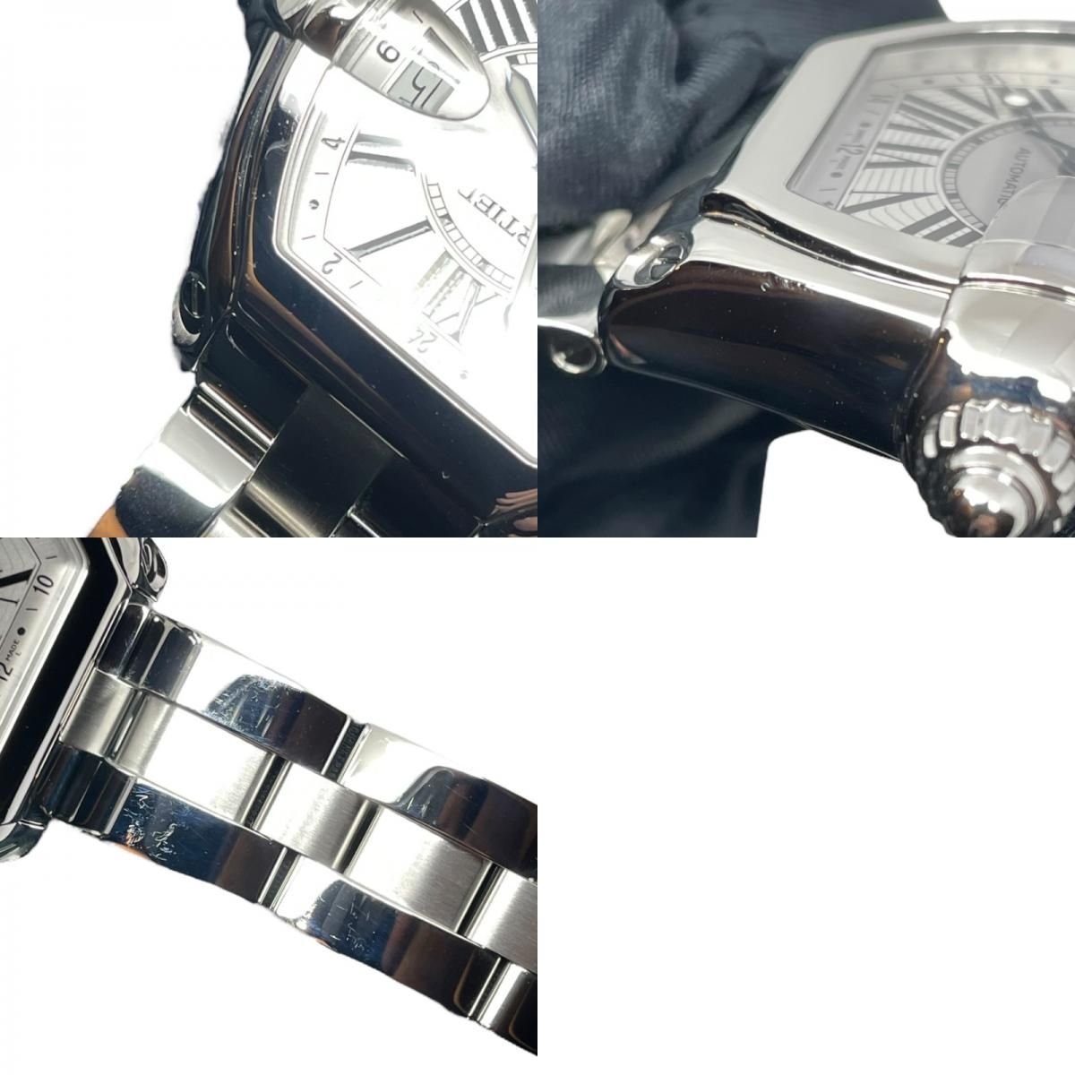 Cartier Roadster GMT XL W62032X6 Silver Automatic Men's Watch