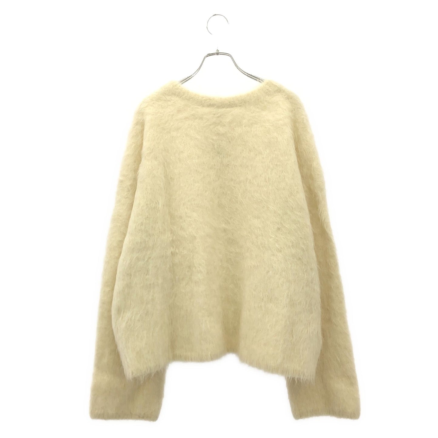 TOTEME Boxy Alpaca Knit Sweater in White - Exclusive Luxury Fashion