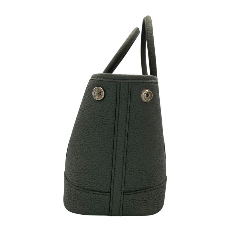 HERMES Neo Garden 23 Handbag in Veil Amande with Silver Hardware