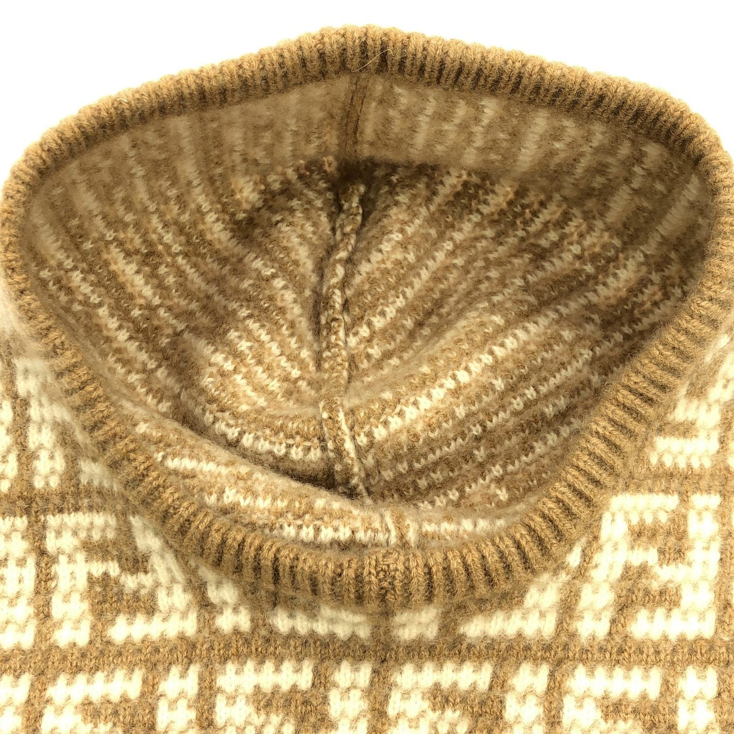 FENDI Cashmere Balaclava - Exquisite Beige Luxury Accessory