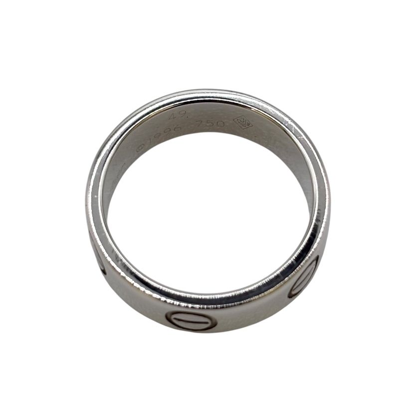 Cartier Love Ring in K18 White Gold - Timeless Elegance