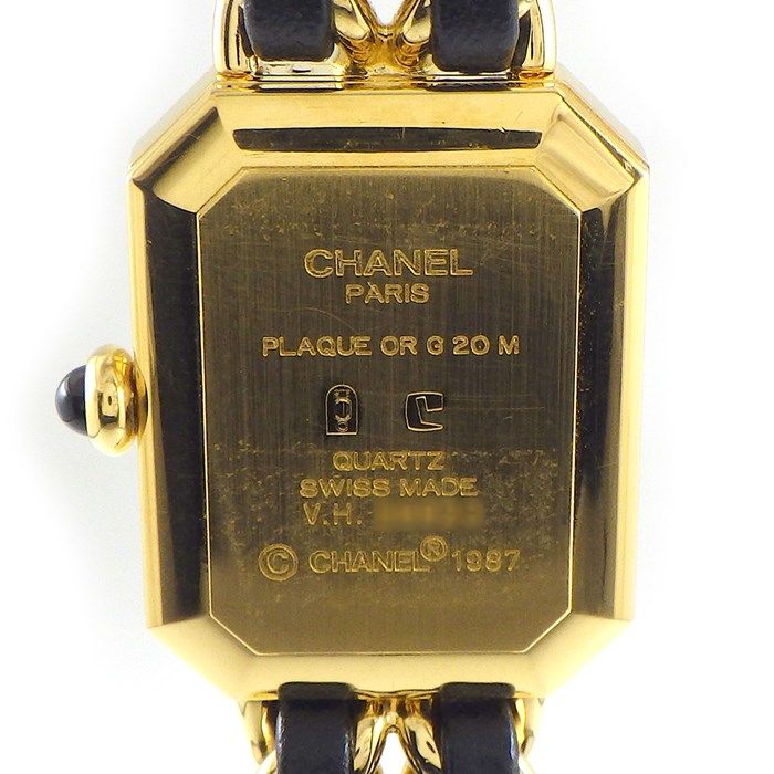 Chanel Premiere L H0001 Black Dial Chain Belt Quartz Watch