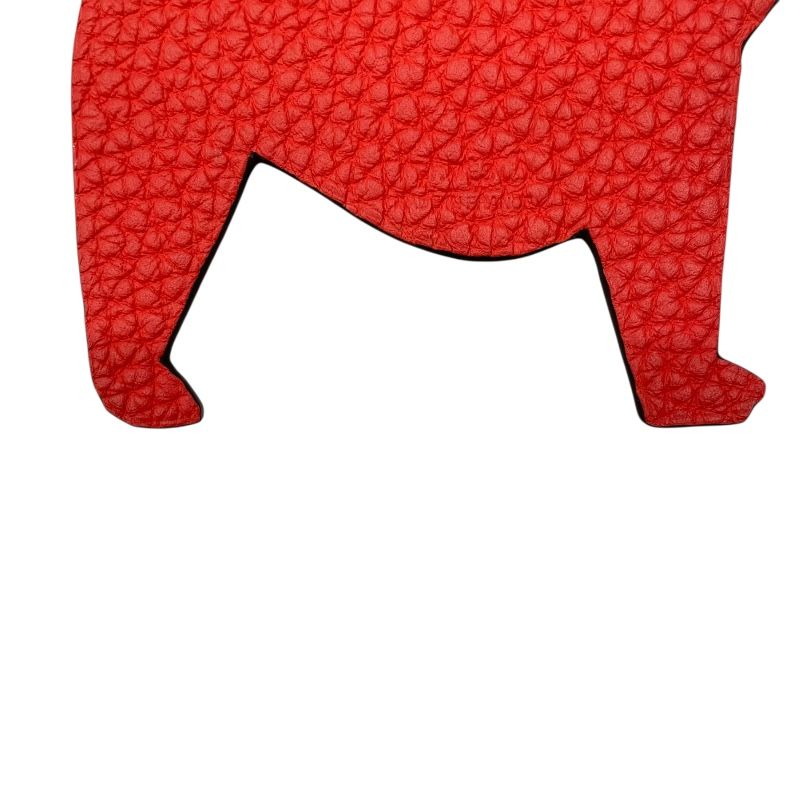 HERMES Petit H Charm Buddy in Red & Blue - Unisex Luxury Accessory