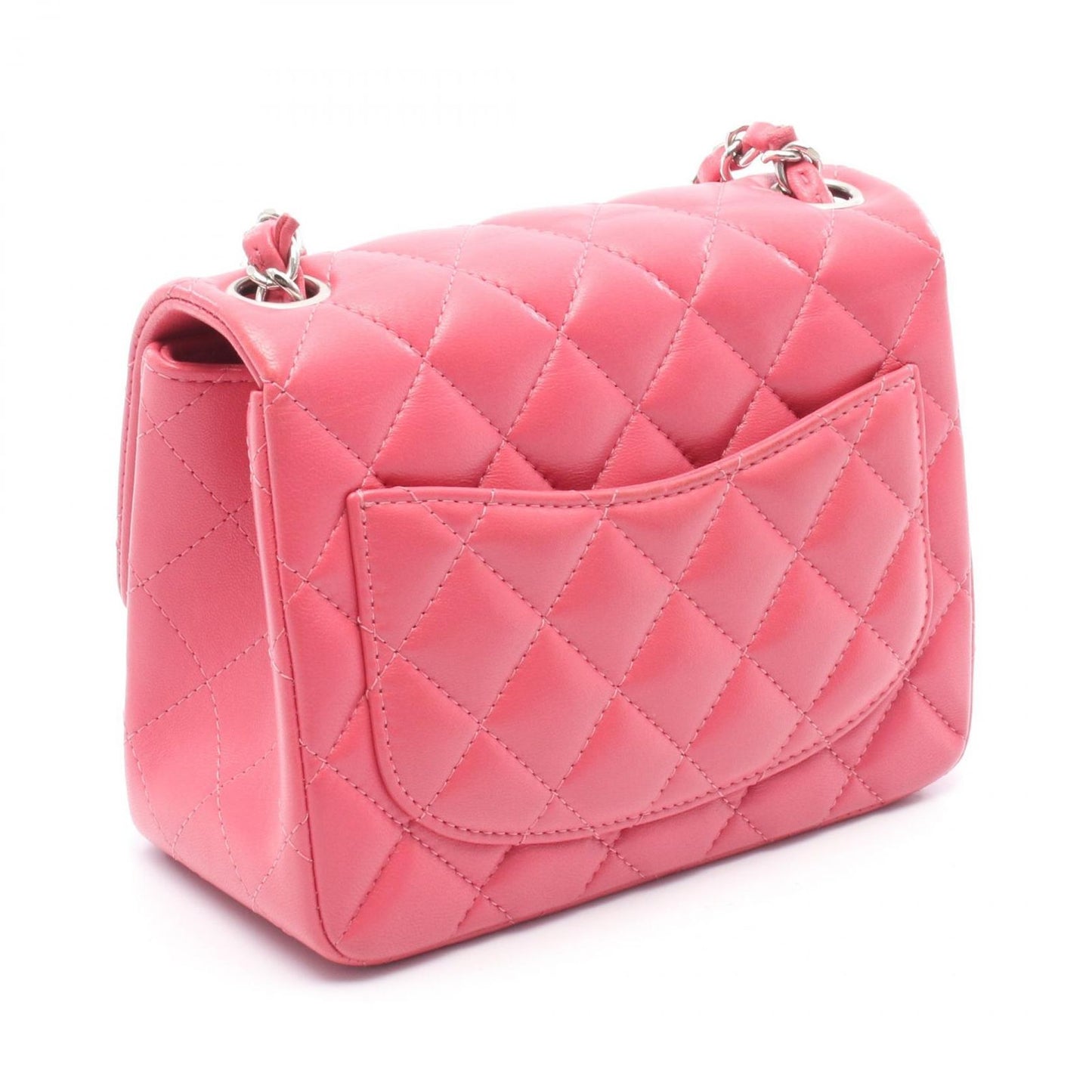 CHANEL Mini Matelassé Shoulder Bag in Pink Leather - A35200