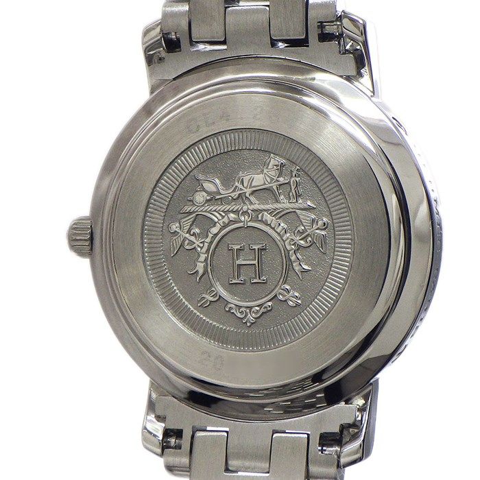 HERMES Clipper Nacre CL4.230 Diamond Bezel Quartz Watch
