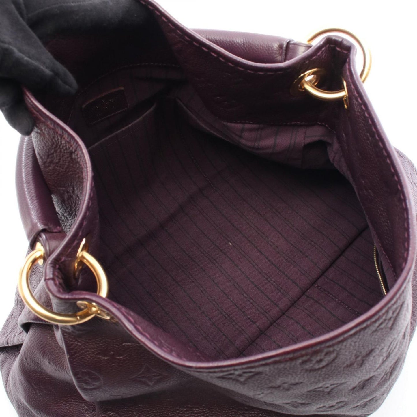 Louis Vuitton Artsy MM Shoulder Bag in Purple Monogram Leather