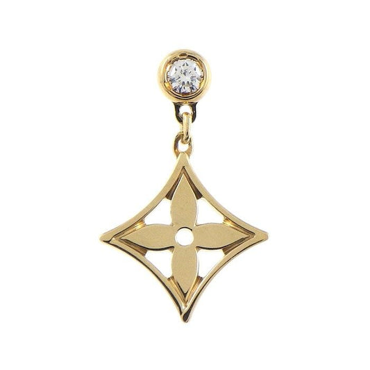 Louis Vuitton Monogram Idylle Star Motif Diamond Earrings - K18YG