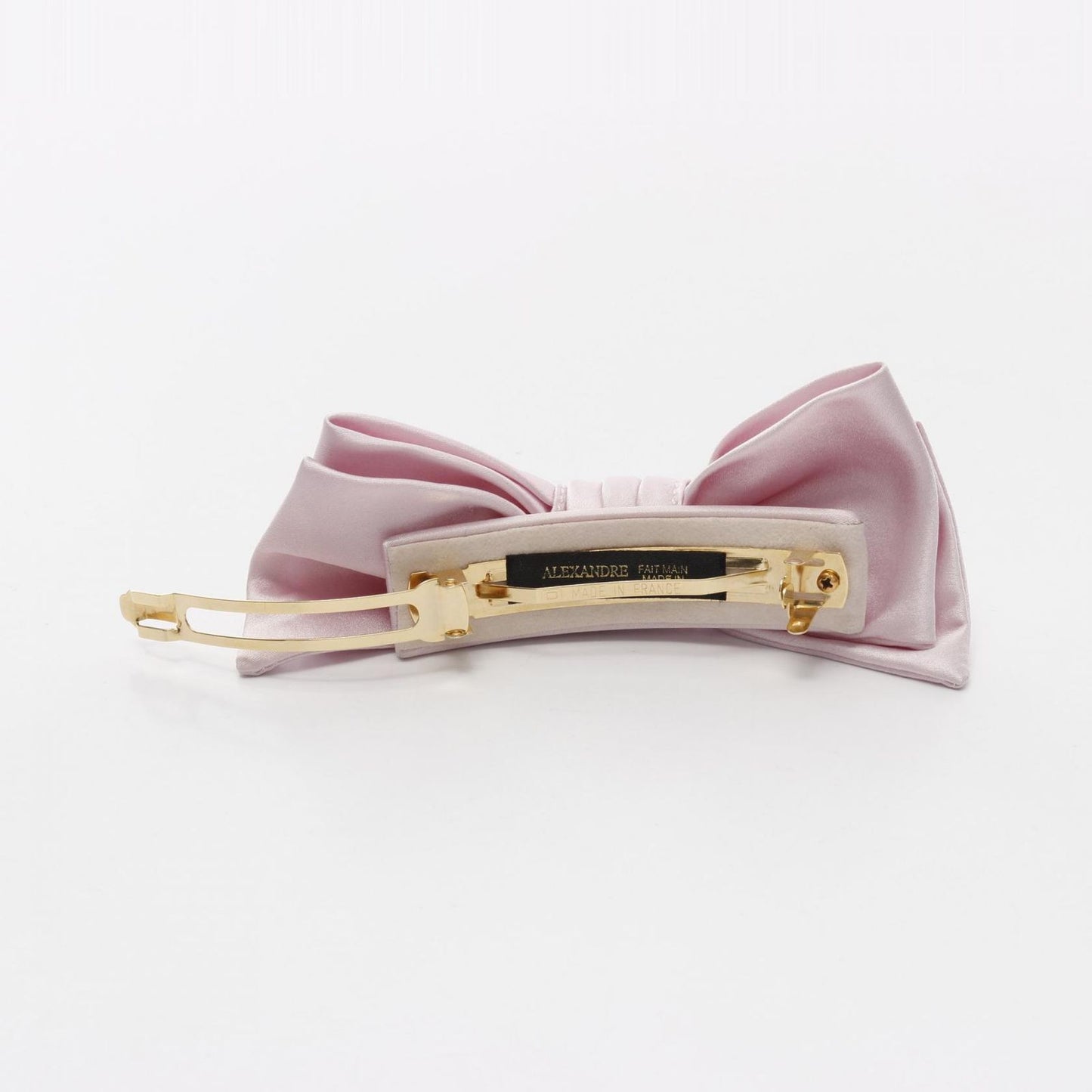 ALEXANDRE DE PARIS Pink Fabric Barrette - Exquisite Elegance